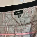 Thumbnail for Pantalon à carreau 3/4 gris et rose