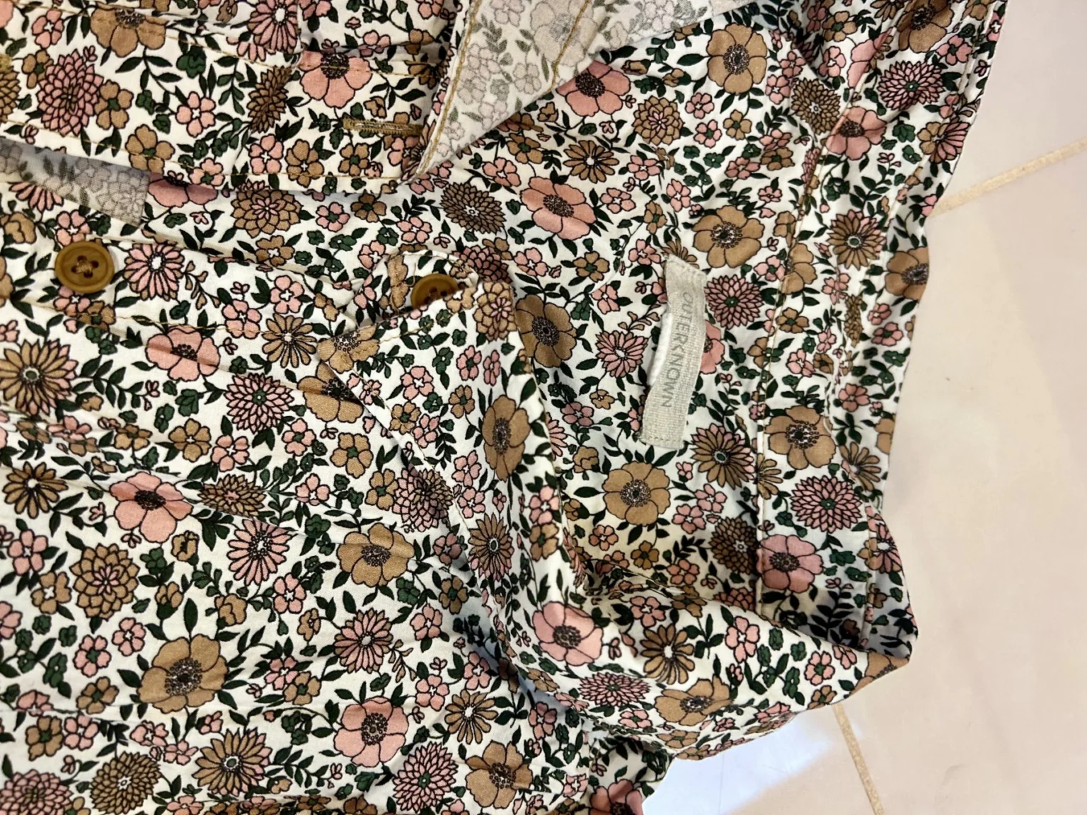 Image for Robe chemise fleurie de marque Outerknown
