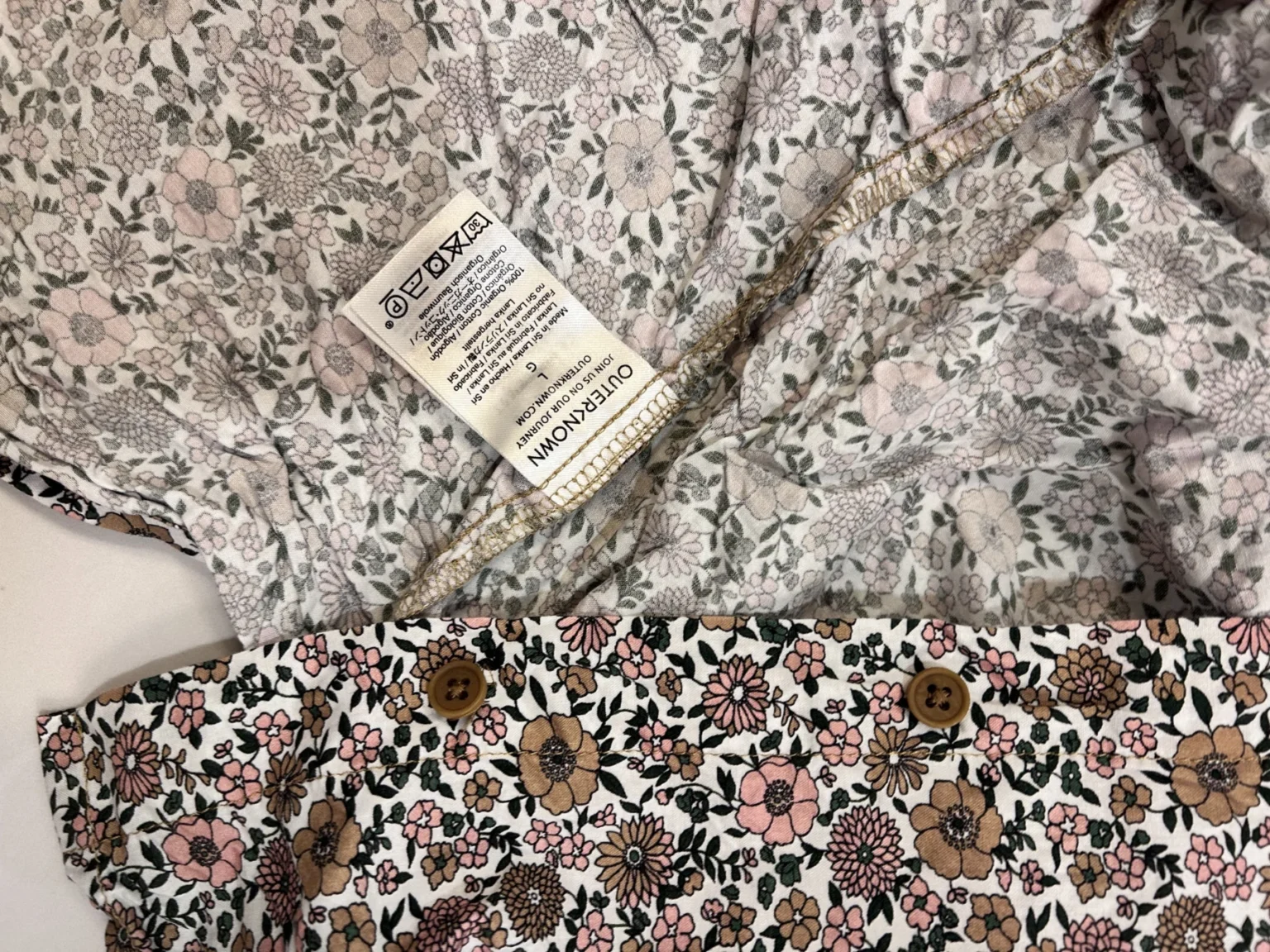 Image for Robe chemise fleurie de marque Outerknown
