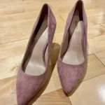 Thumbnail for Chaussures talons Suède mauve-rose