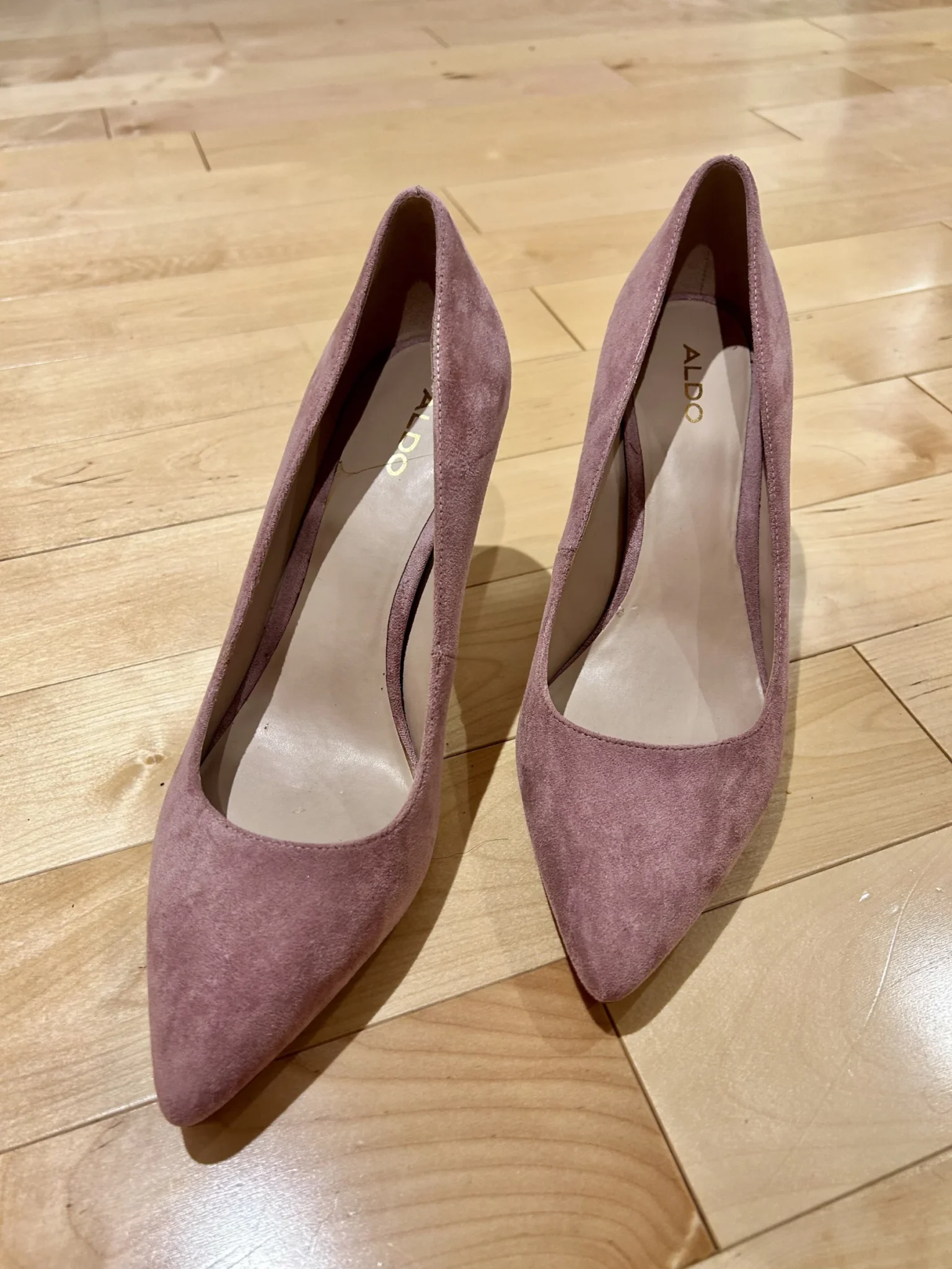 Image for Chaussures talons Suède mauve-rose
