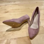 Thumbnail for Chaussures talons Suède mauve-rose