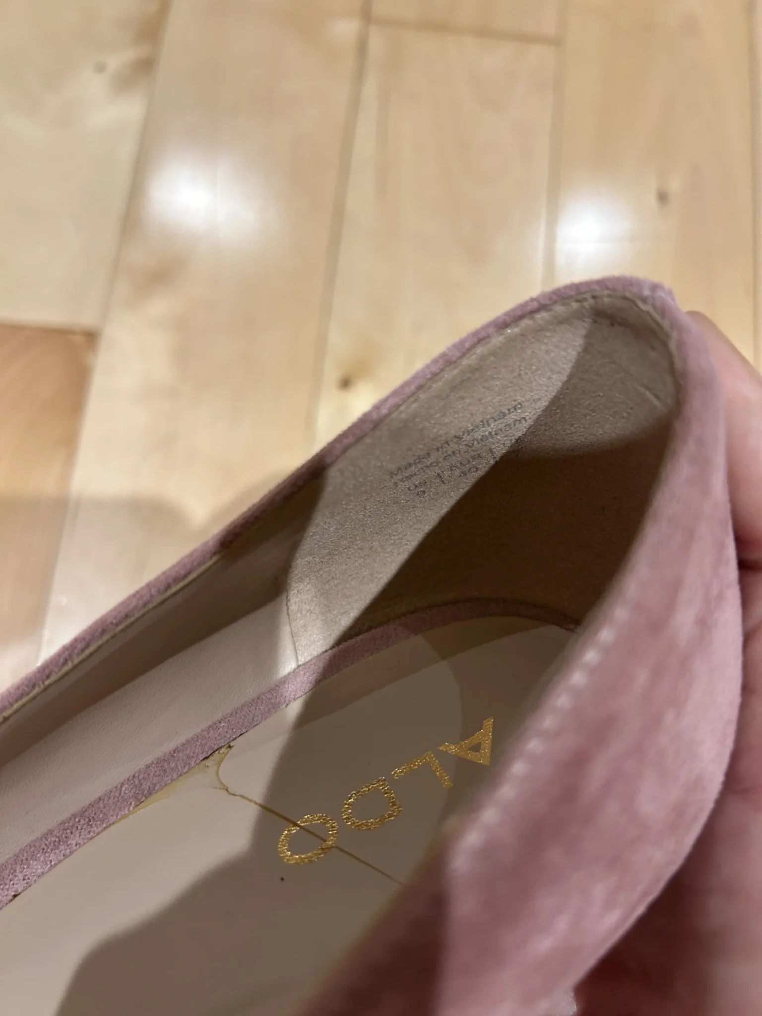 Image for Chaussures talons Suède mauve-rose