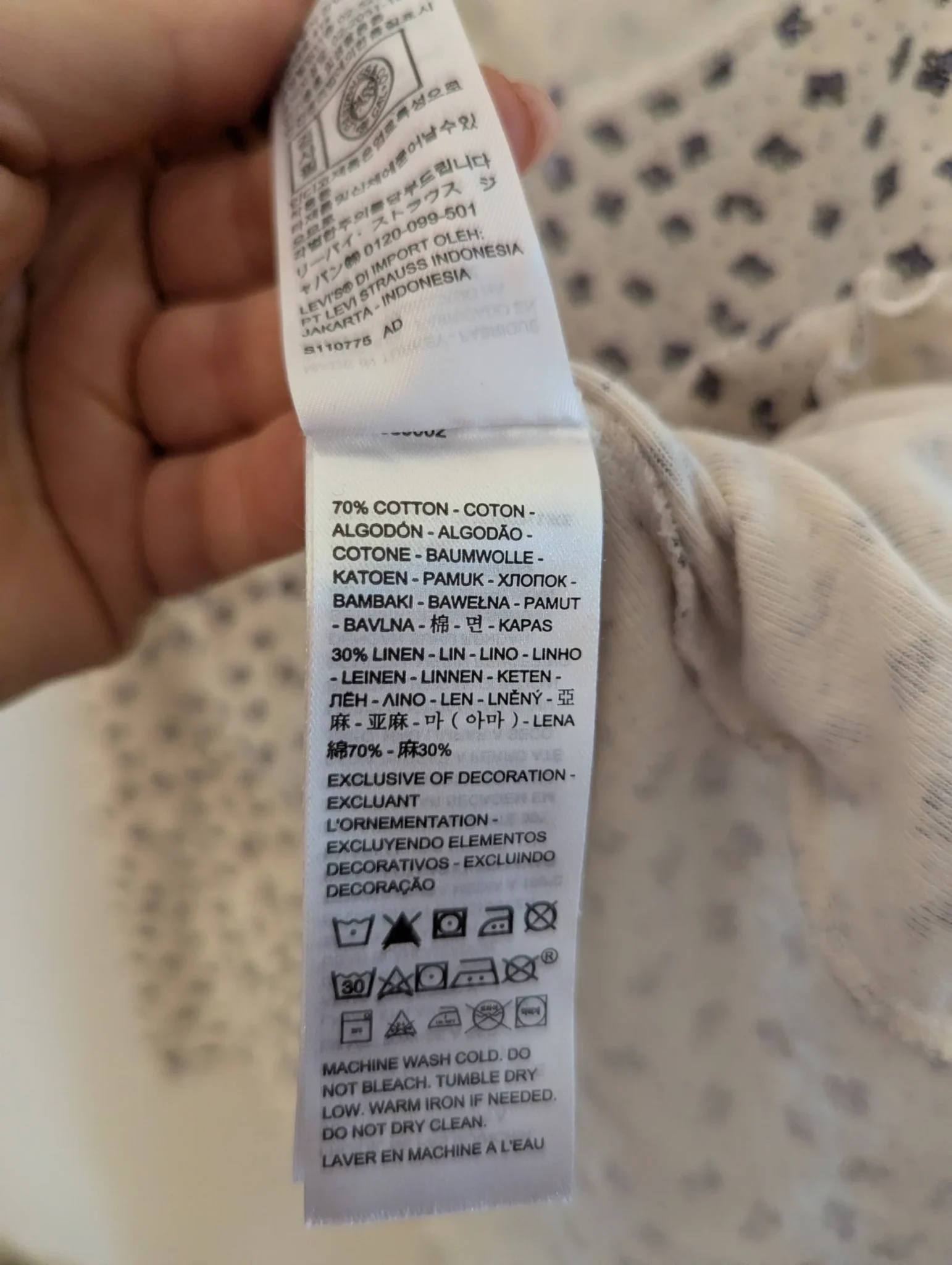 Image for Linen and cotton jumper