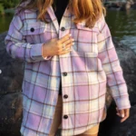 Thumbnail for Manteau neuf plaid (motif écossais) - style chemise doublé