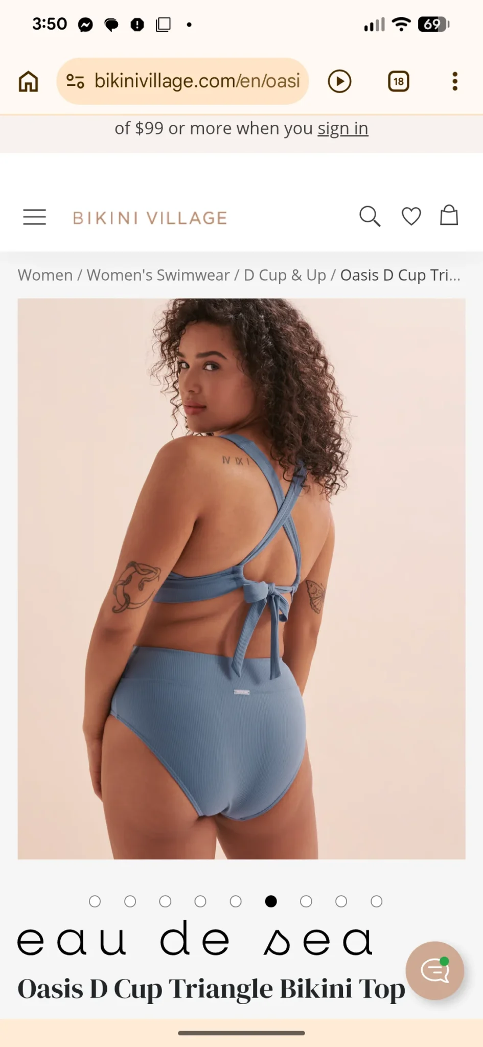 Image for Maillot de bain 2 pièces Eau de Sea