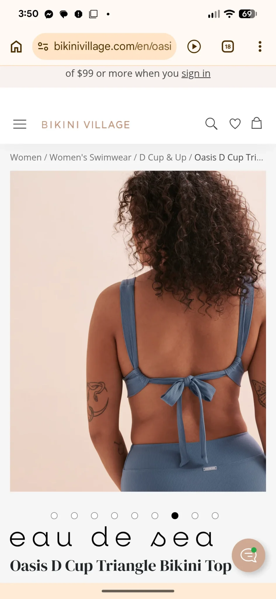 Image for Maillot de bain 2 pièces Eau de Sea