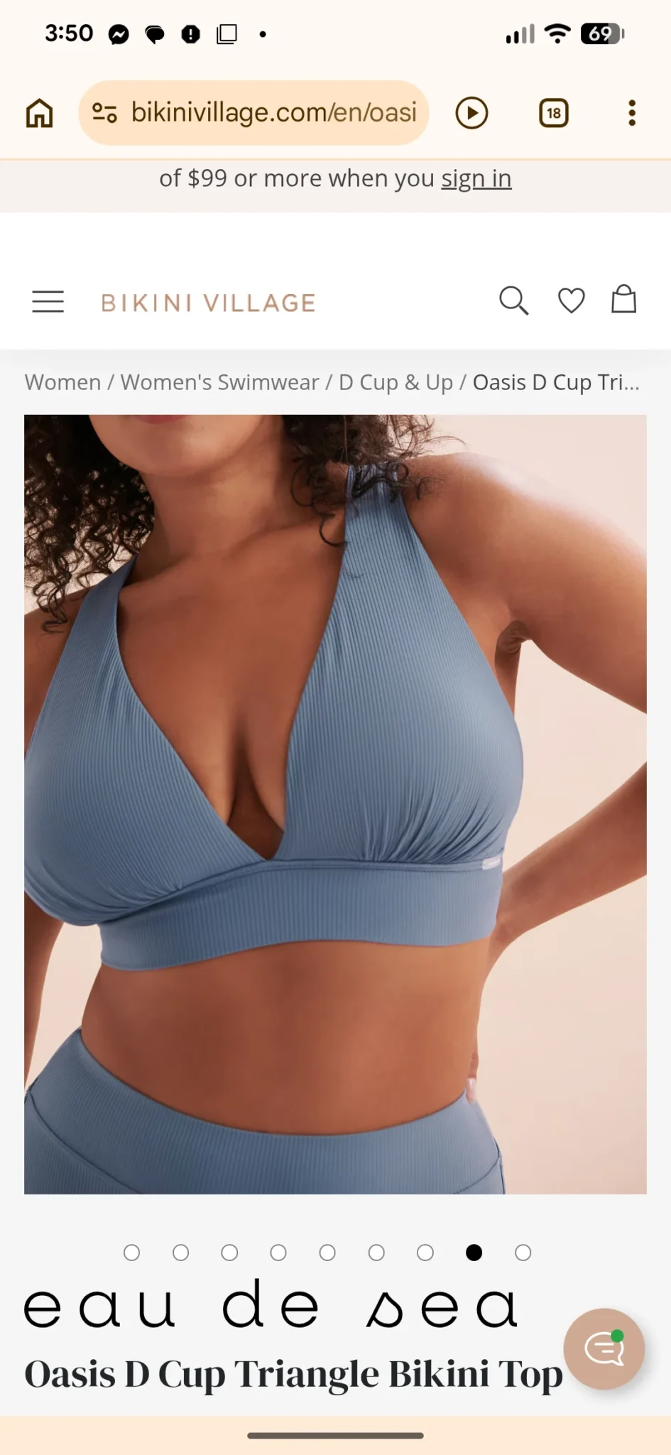 Image for Maillot de bain 2 pièces Eau de Sea