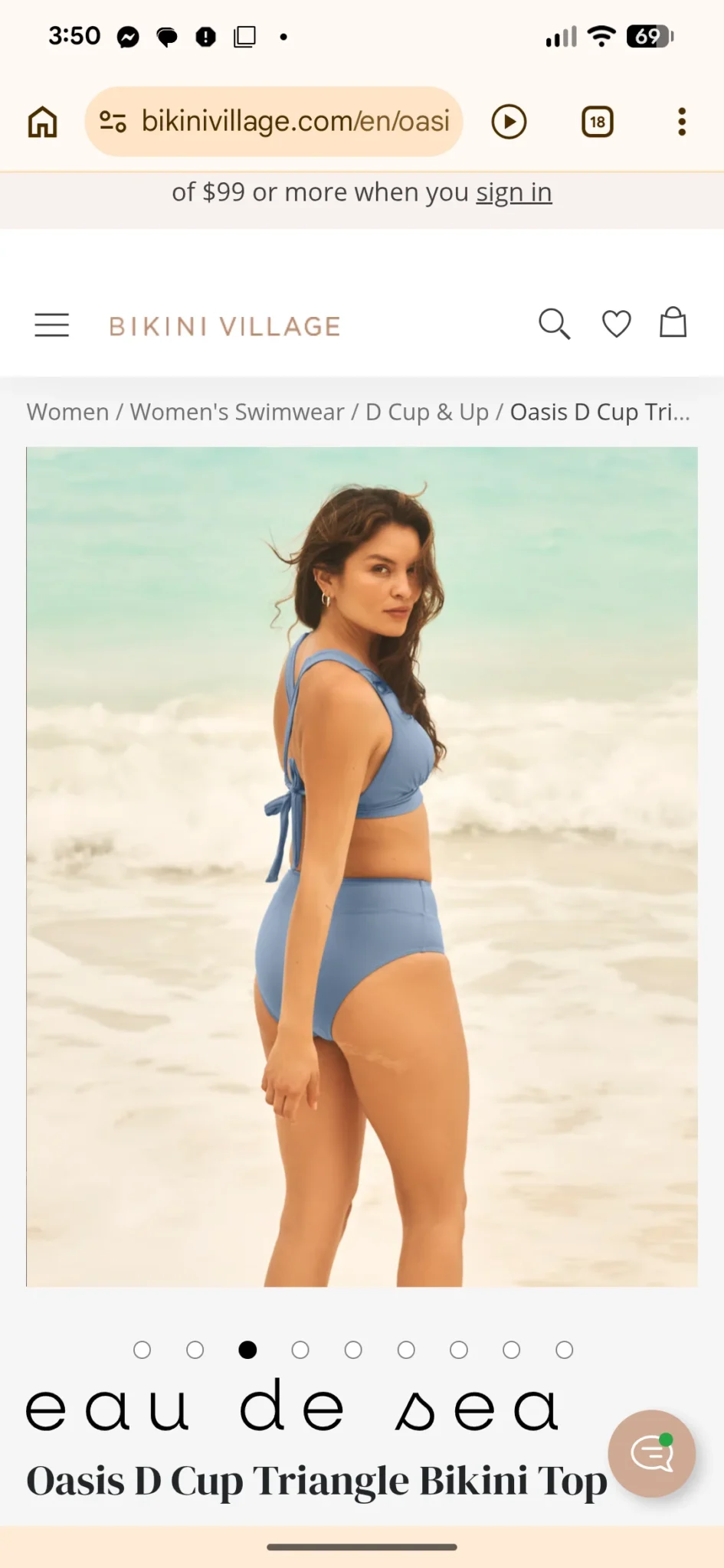 Image for Maillot de bain 2 pièces Eau de Sea