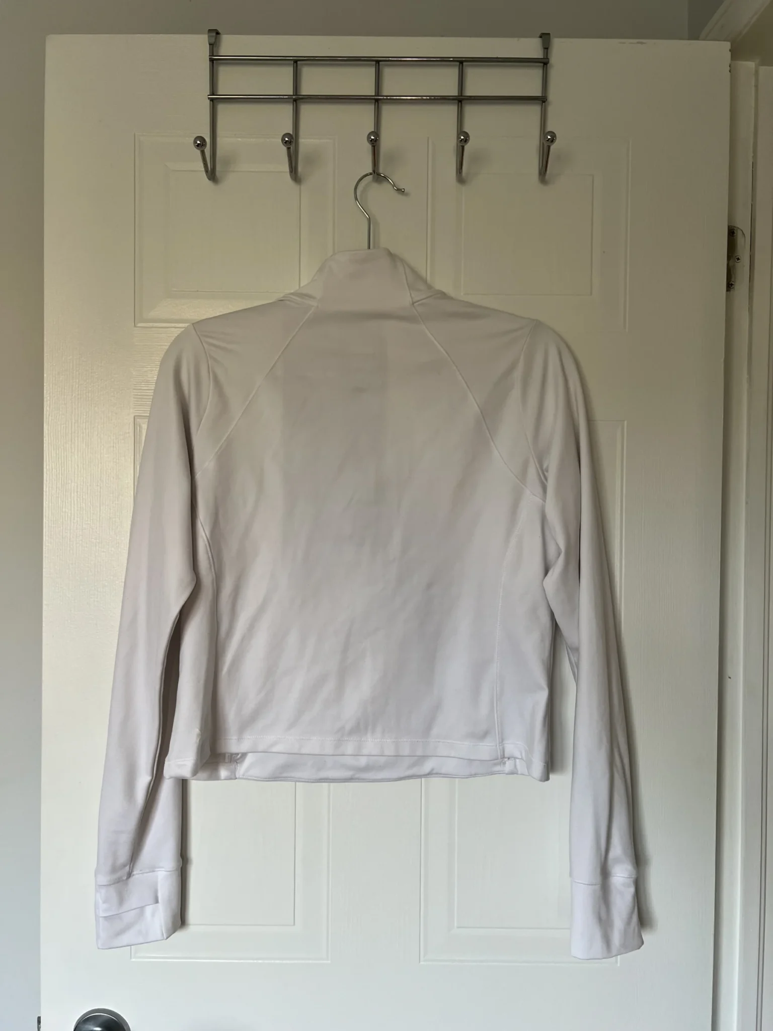 Image for Haut sport blanc zip 3/4