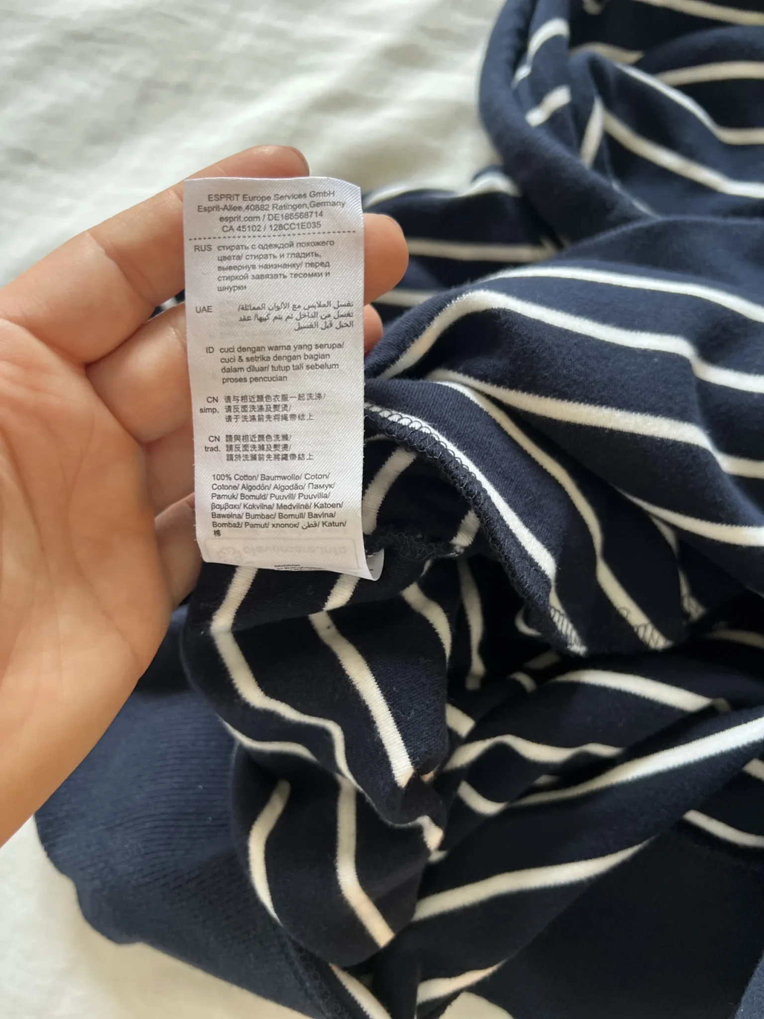 Image for Marinière Esprit - Robe ou haut long selon la grandeur