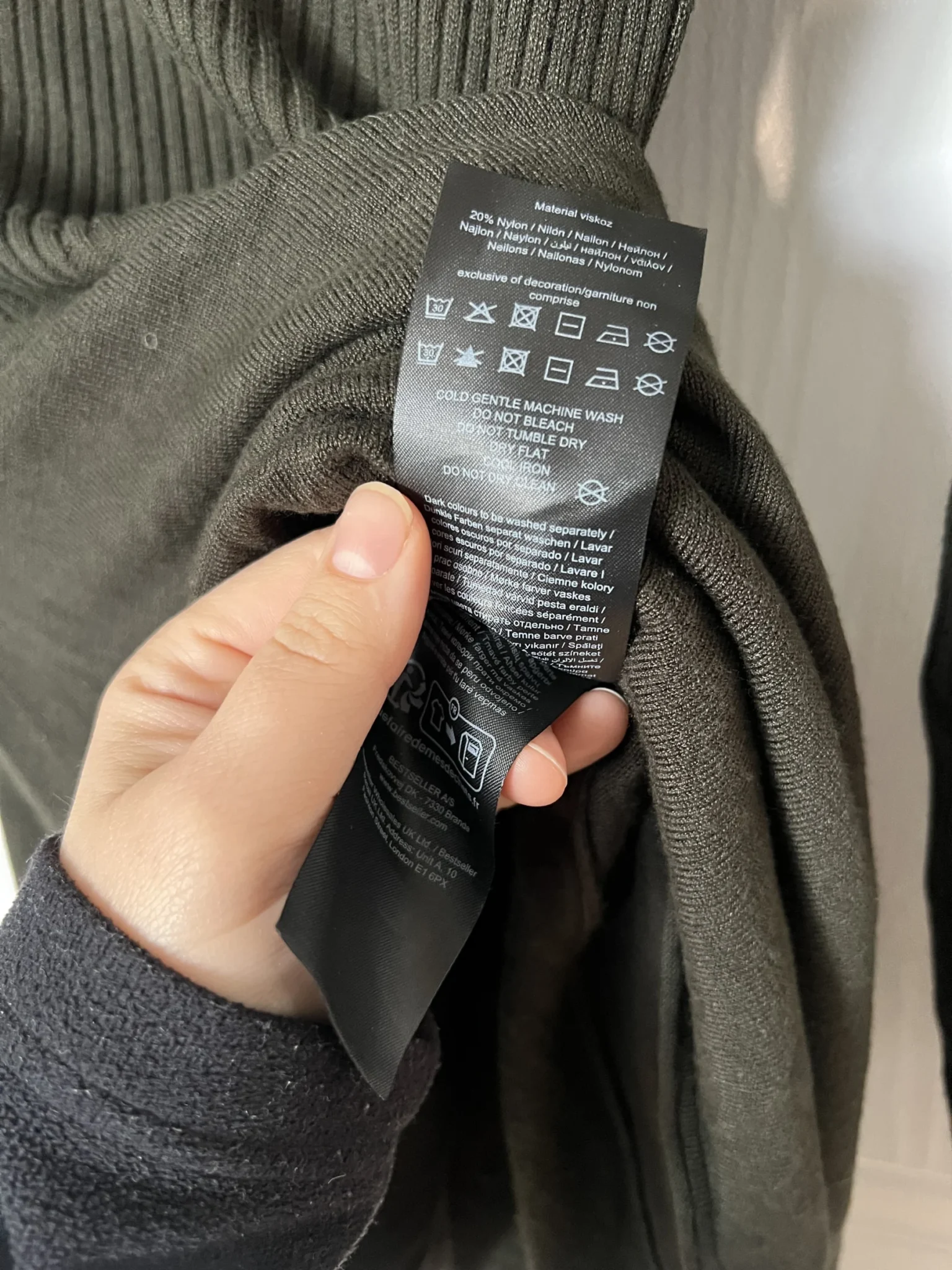 Image for Robe tricot kaki