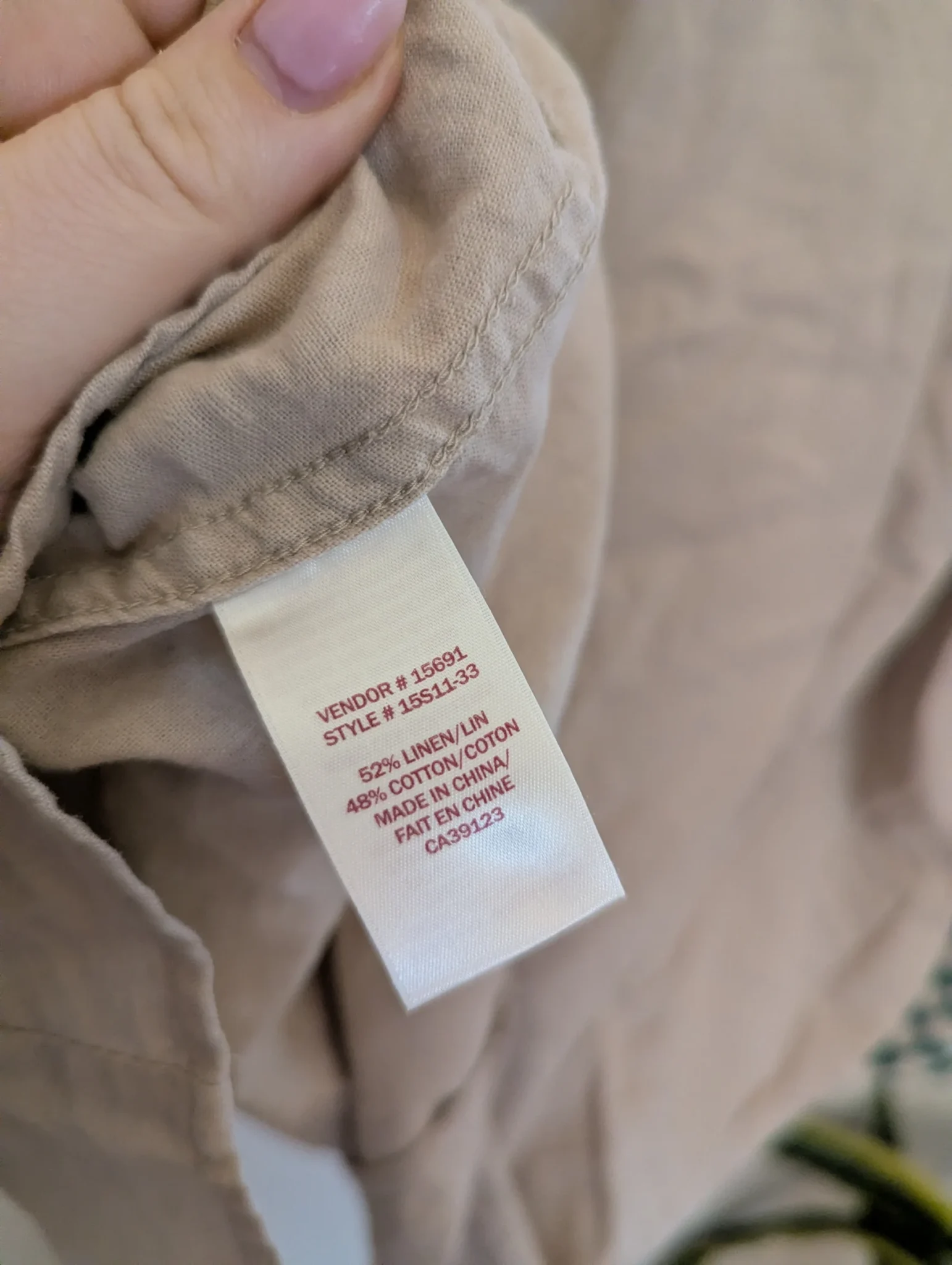 Image for Chemise en lin et coton
