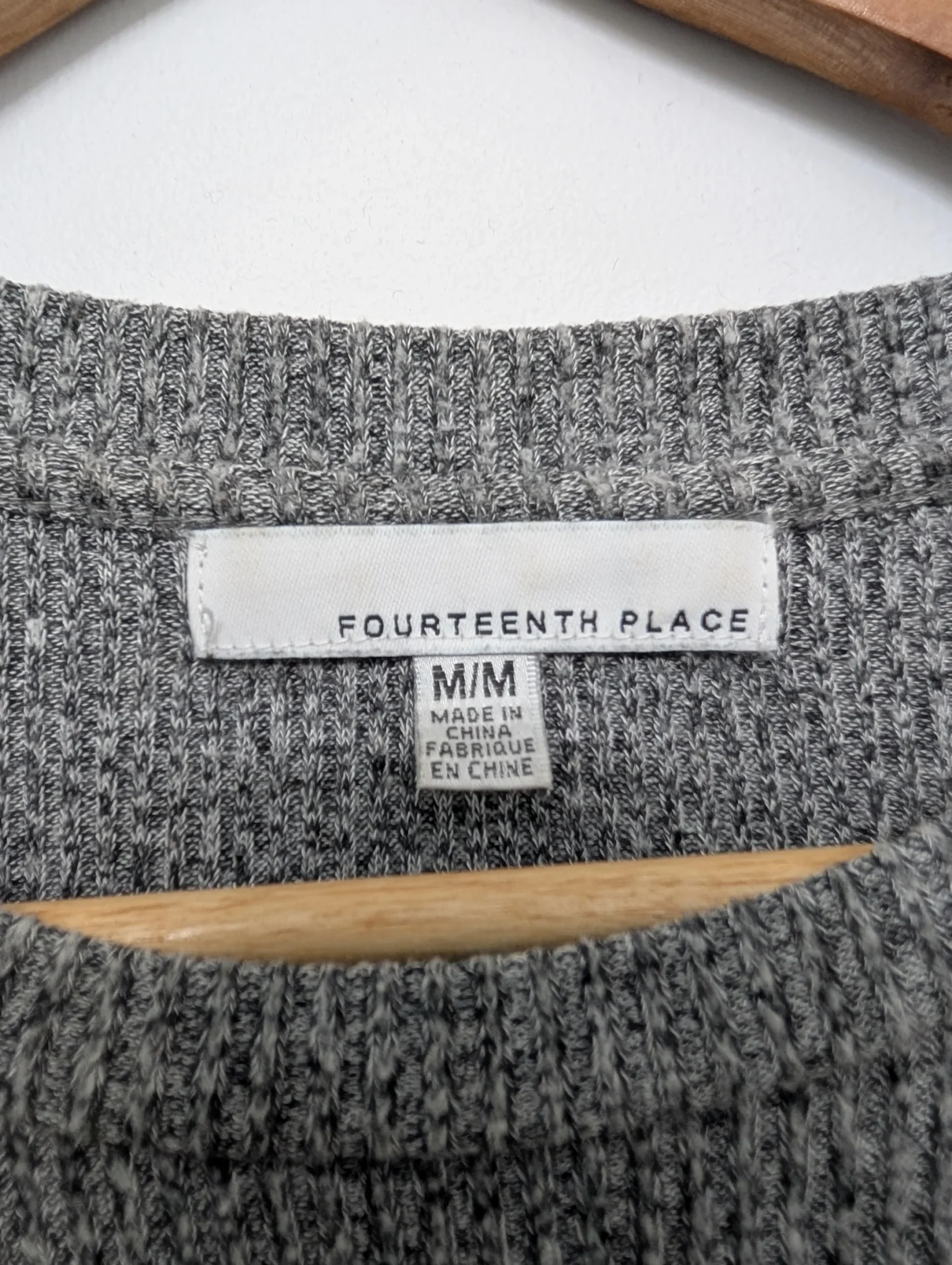 Image for Robe Fourteenth Place grise texturée