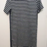 Thumbnail for Robe Lolë rayée marine et blanche