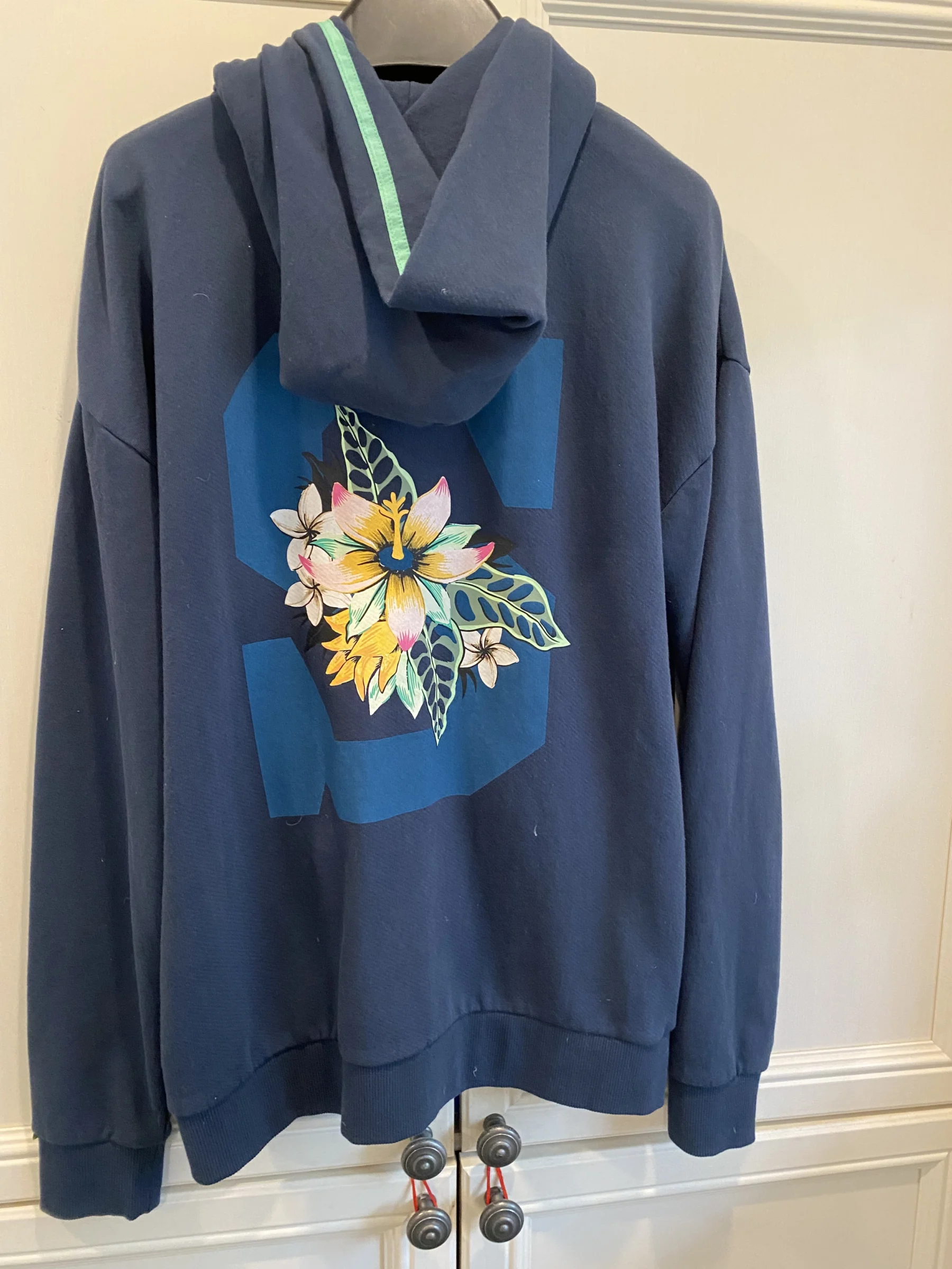 Sweat-shirt à capuche bleue Scotch and Soda seconde main