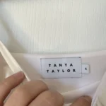 Thumbnail for Tanya Tailor white dress with ruffles size 4 model Amy