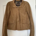 Featured thumbnail for Twin-set jacket in brown suede, size S