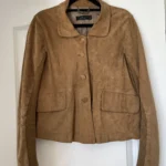 Thumbnail for Twin-set jacket in brown suede, size S