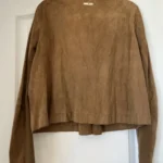 Thumbnail for Twin-set jacket in brown suede, size S