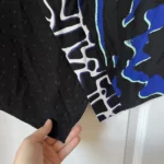 Thumbnail for Proenza Schouler asymmetrical blue and black patterned top size 2