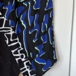Thumbnail for Proenza Schouler asymmetrical blue and black patterned top size 2