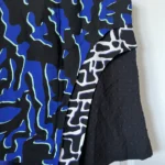Thumbnail for Proenza Schouler asymmetrical blue and black patterned top size 2