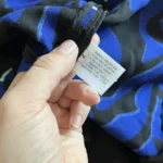 Thumbnail for Proenza Schouler asymmetrical blue and black patterned top size 2