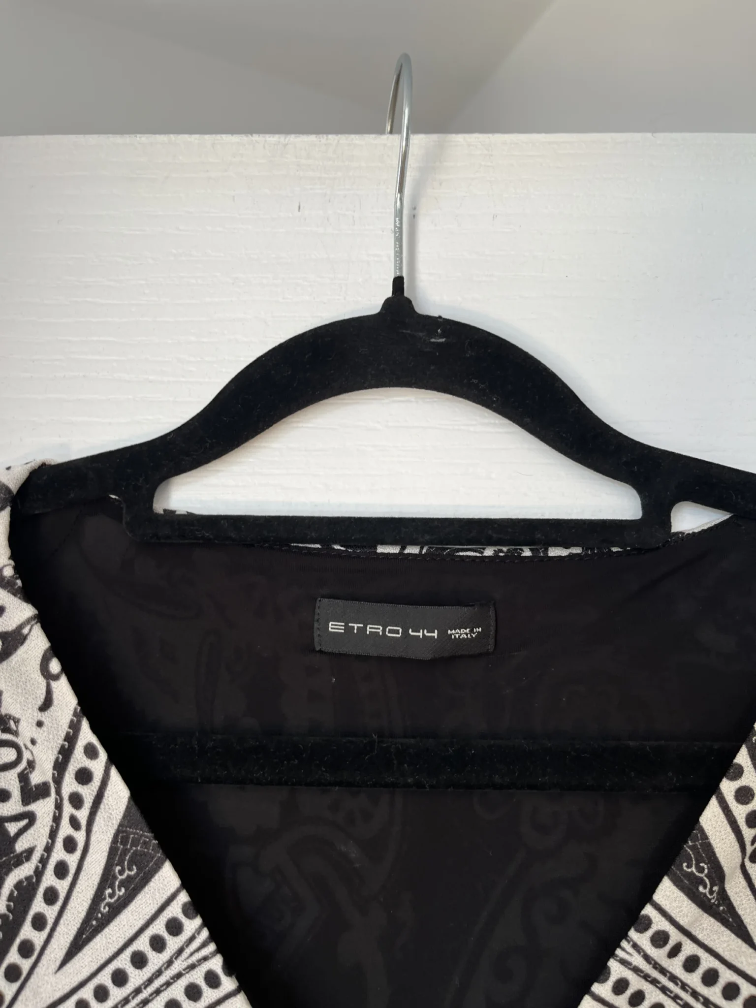 Image for Robe Etro blanche et noir à motifs taille 44IT soit un L