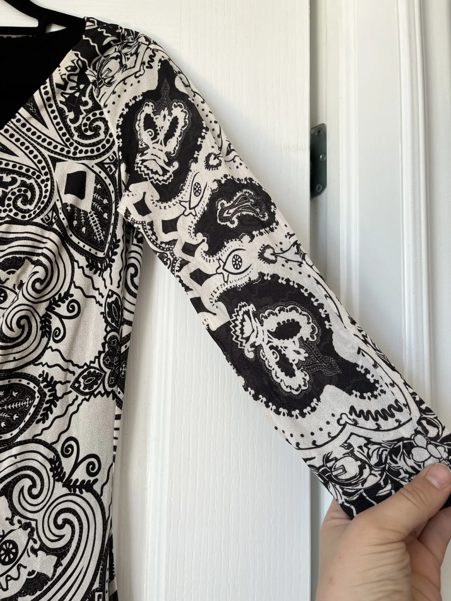 Image for Robe Etro blanche et noir à motifs taille 44IT soit un L
