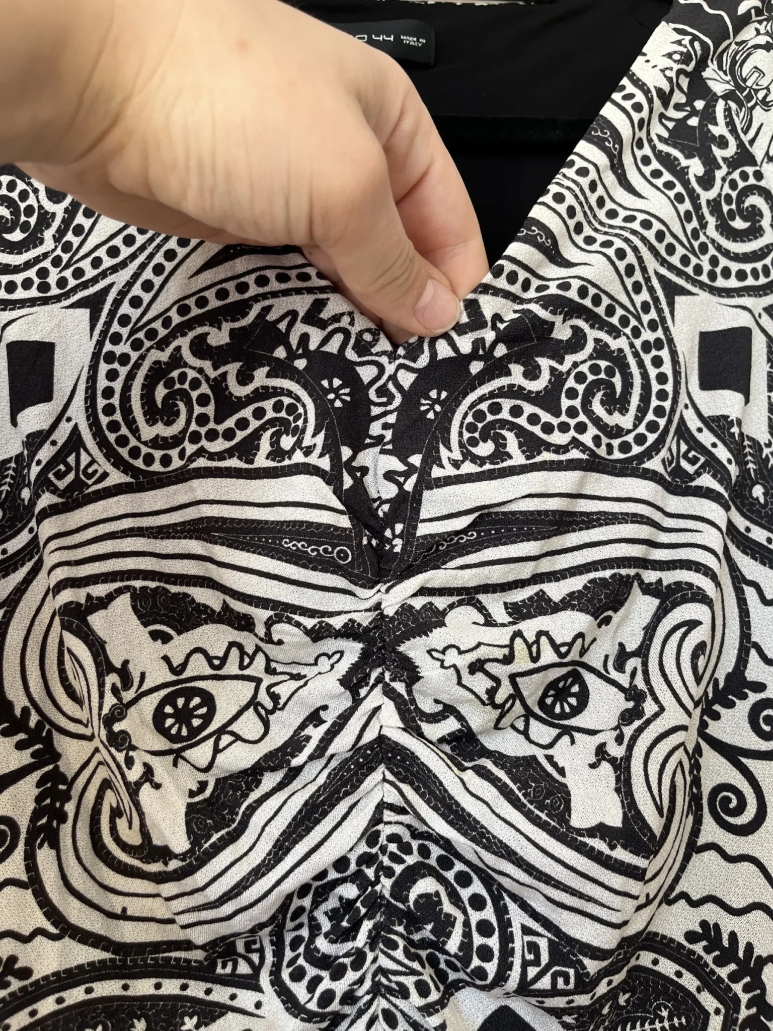 Image for Robe Etro blanche et noir à motifs taille 44IT soit un L