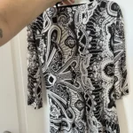 Thumbnail for Robe Etro blanche et noir à motifs taille 44IT soit un L