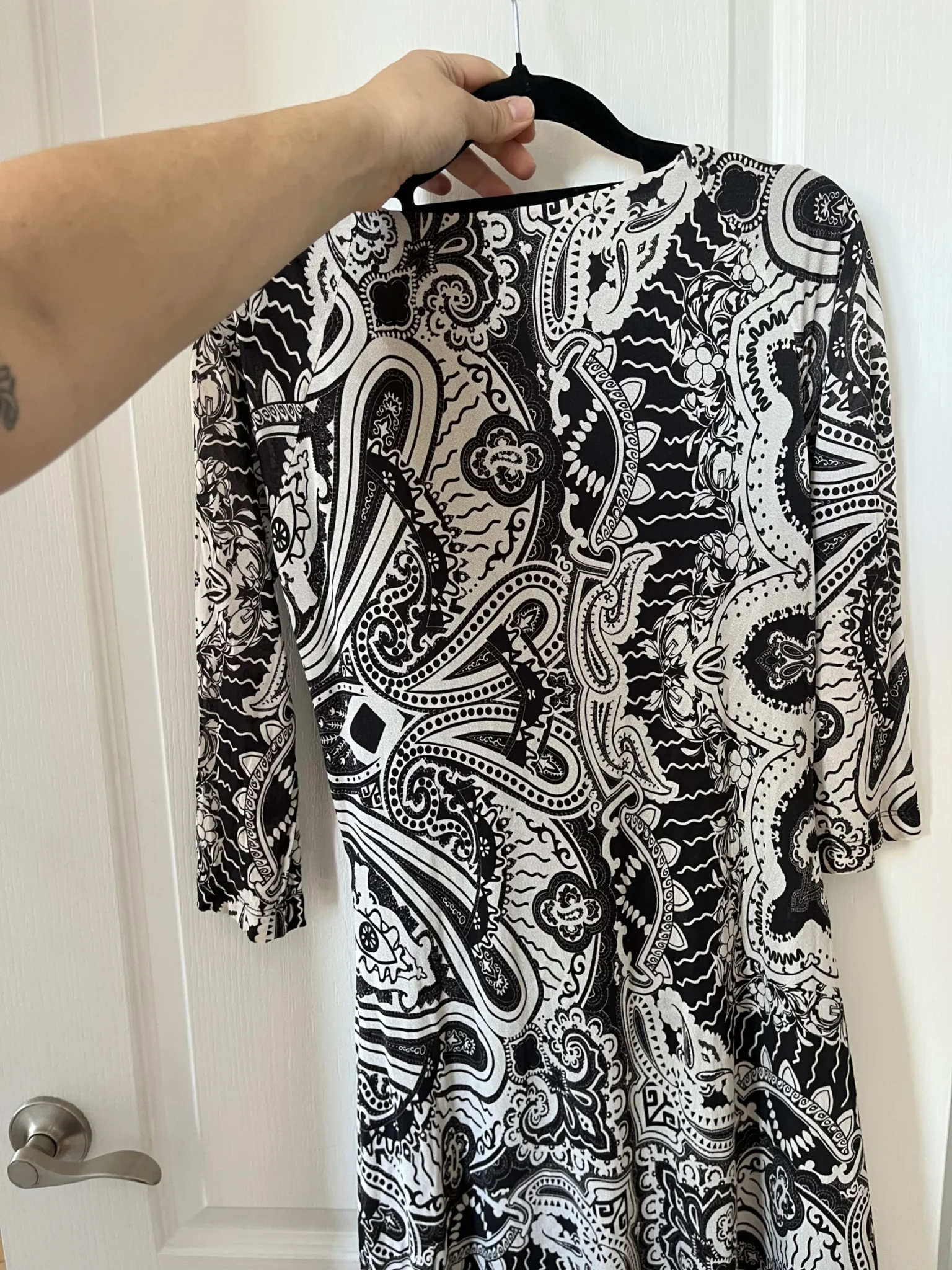 Image for Robe Etro blanche et noir à motifs taille 44IT soit un L