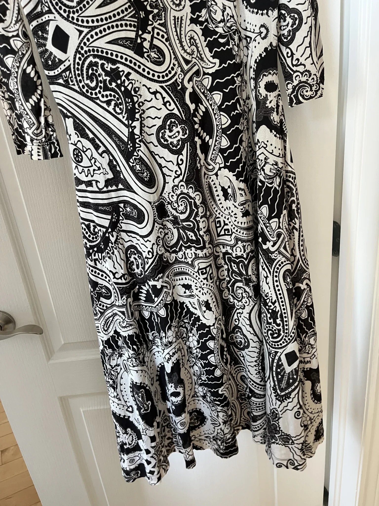 Image for Robe Etro blanche et noir à motifs taille 44IT soit un L