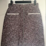 Featured thumbnail for Maje tweed skirt size 38 blue white and red