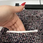 Thumbnail for Maje tweed skirt size 38 blue white and red