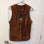 Featured thumbnail for Veste vintage en suède Sz L