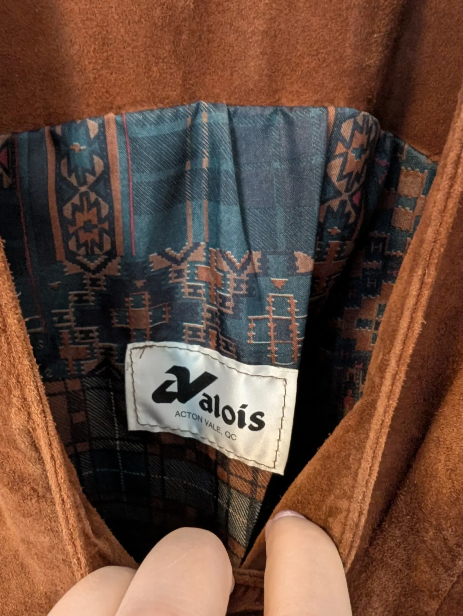 Image for Veste vintage en suède Sz L