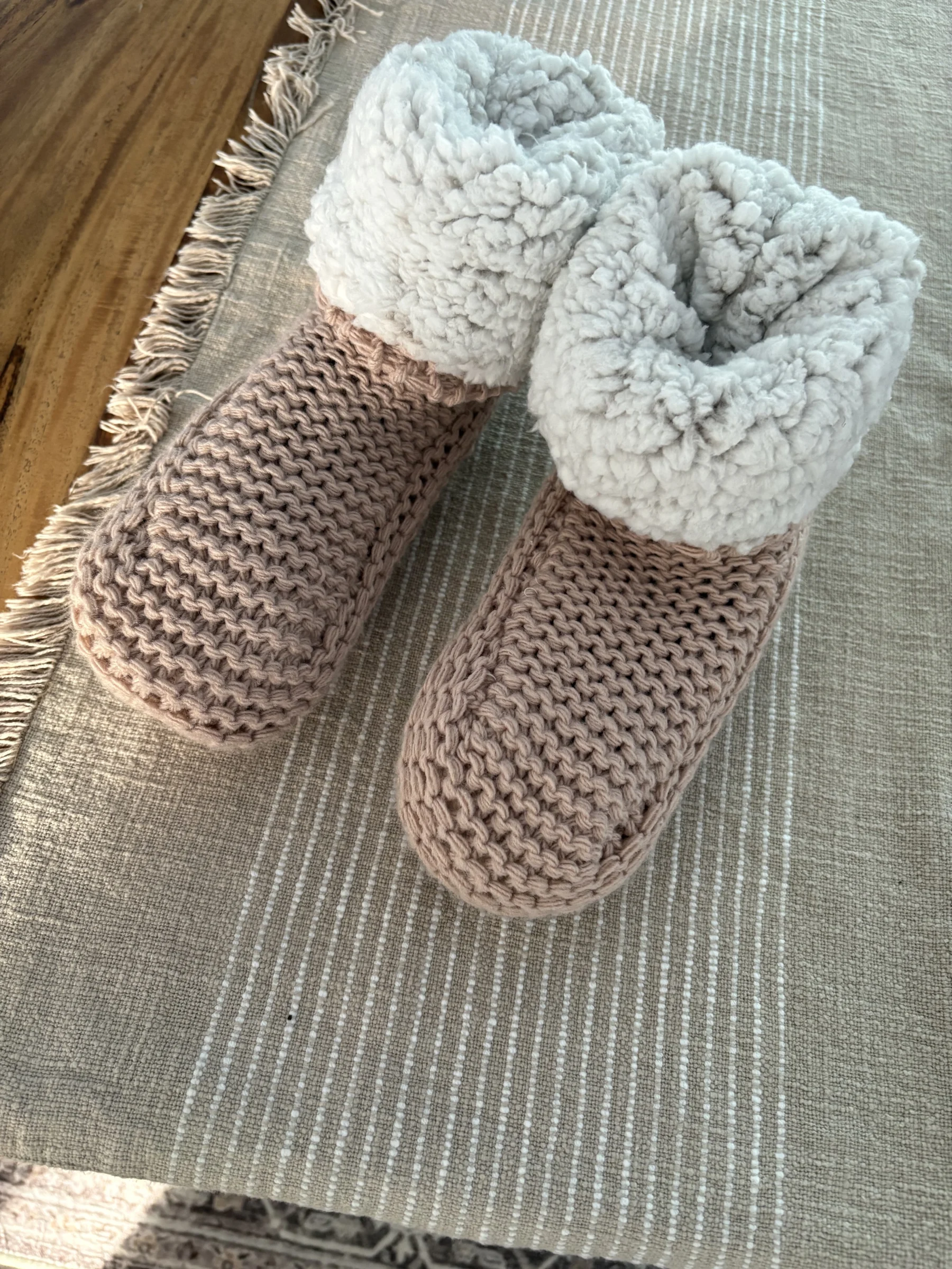 Pantoufles/chaussons tricotés *Autre seconde main