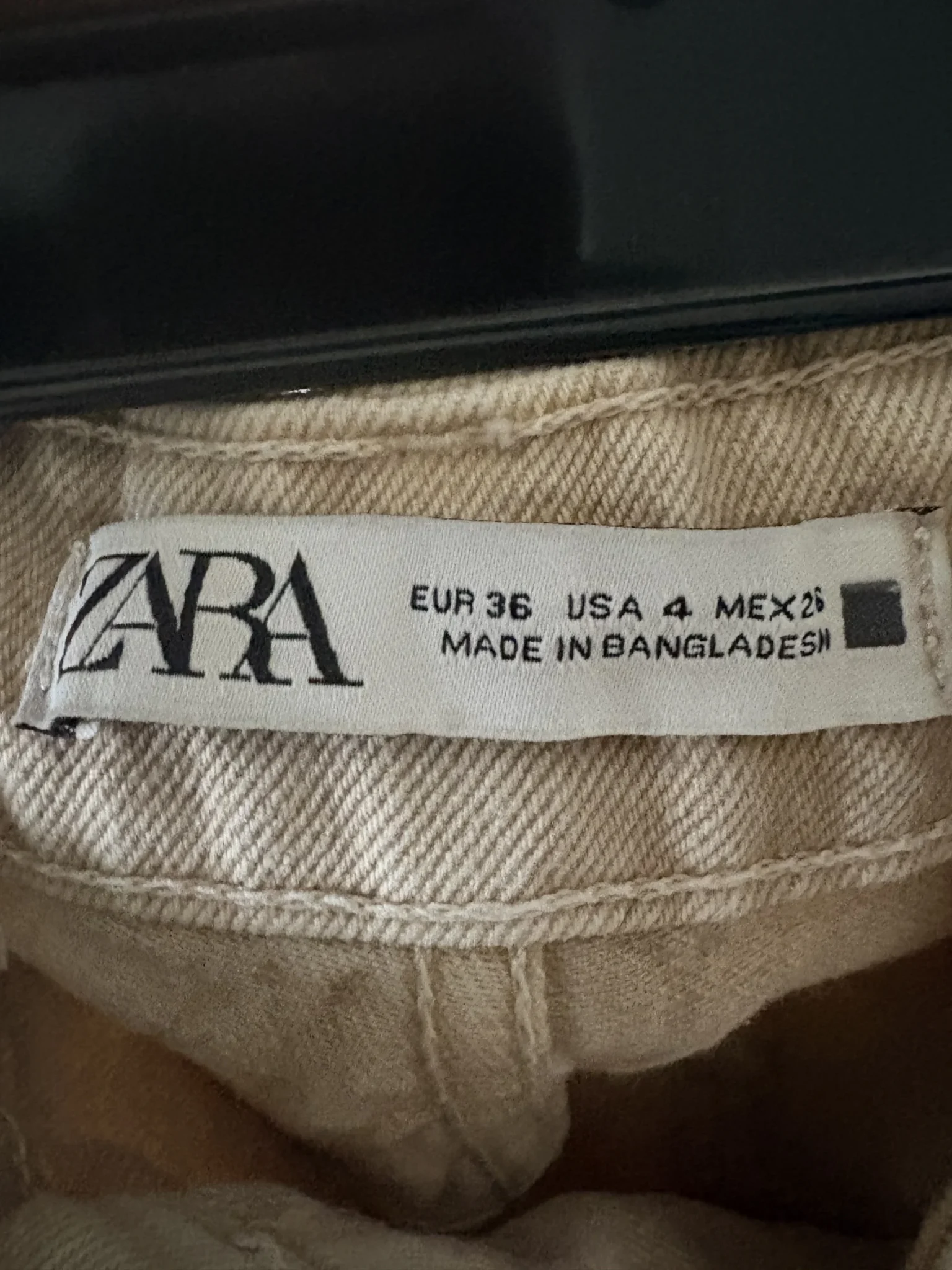 Image for Jeans beige momfit