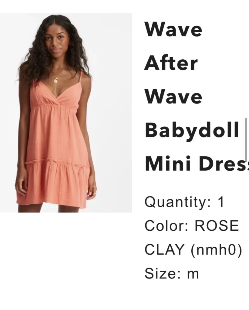 Image for Robe babydoll femme billabong