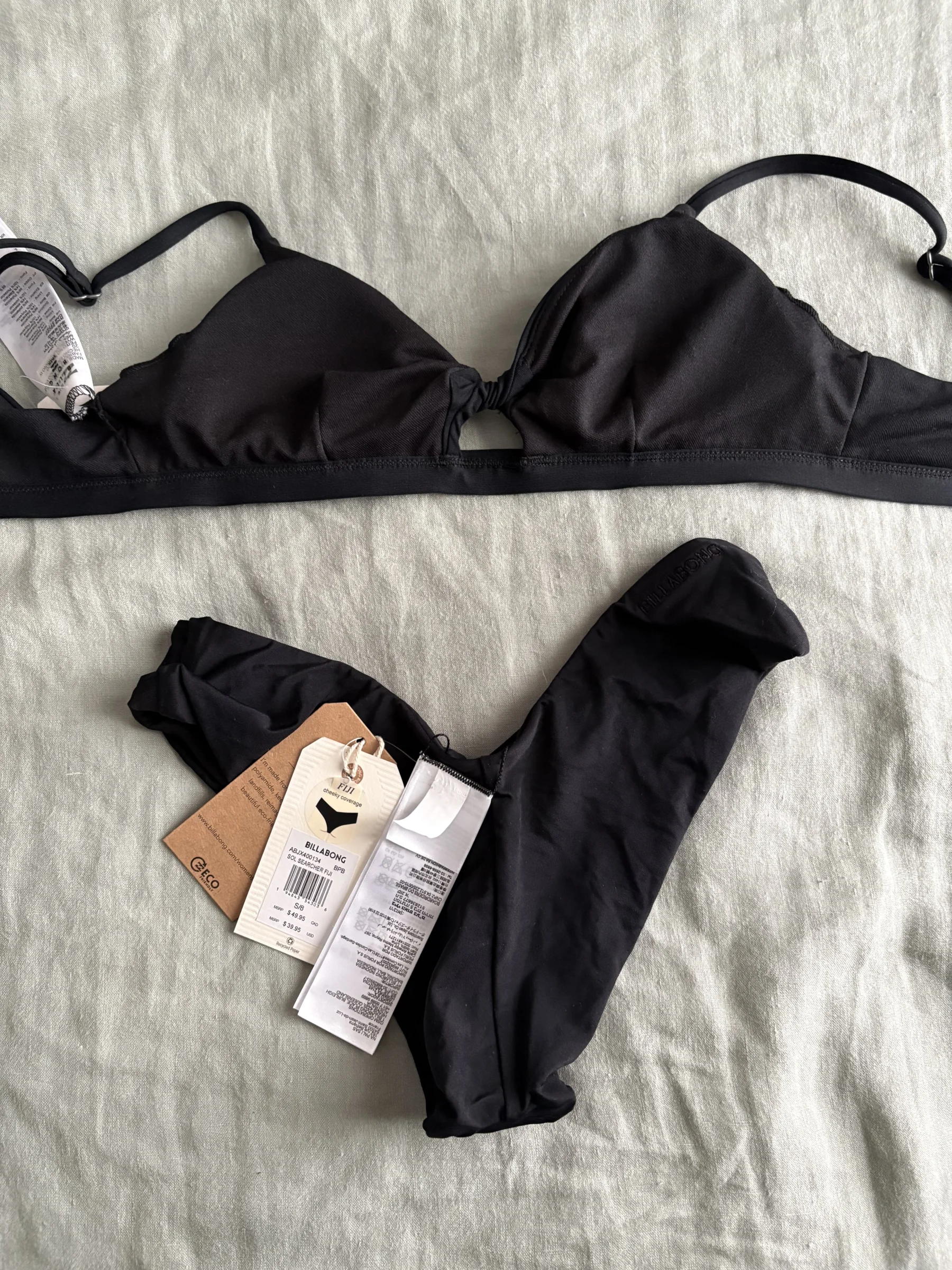 Maillot de bain noir billabong pour femme Billabong seconde main