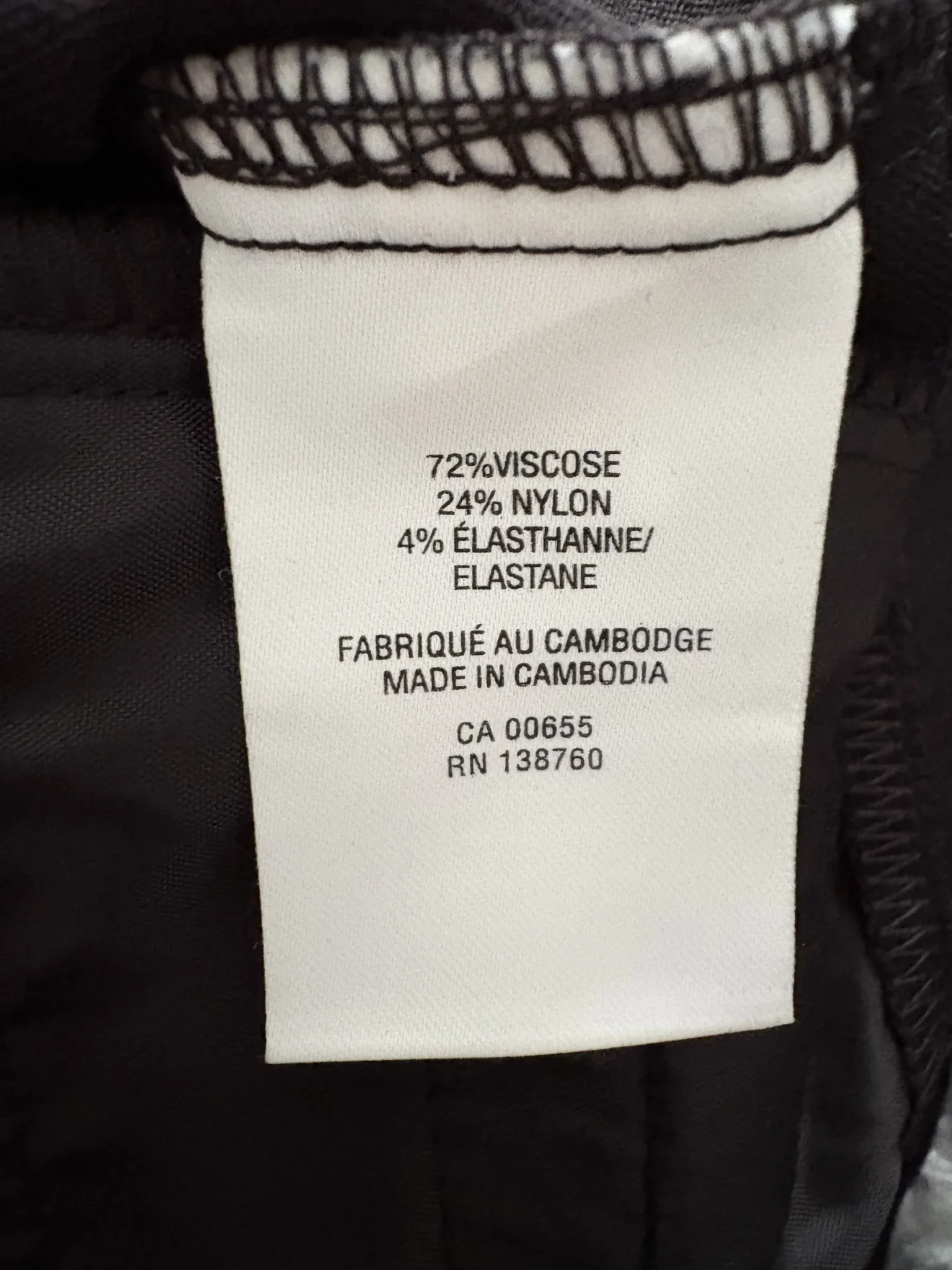 Image for Pantalon propre noir femme