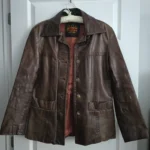 Featured thumbnail for 🌟 Vintage Brown leather coat