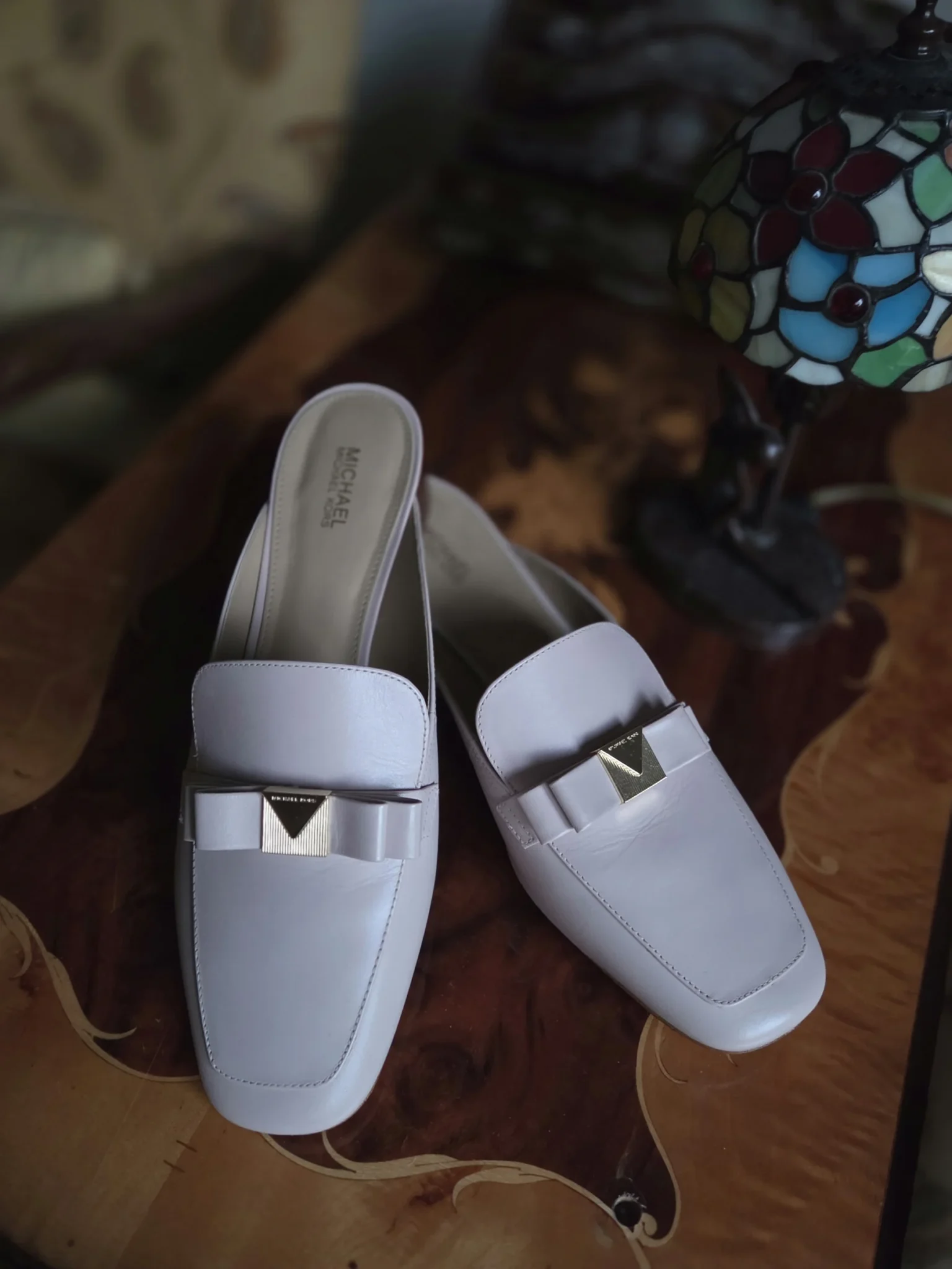 Image for Superbes Mules roses en cuir Michael Kors