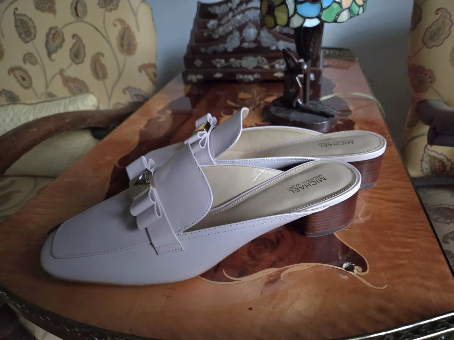 Image for Superbes Mules roses en cuir Michael Kors