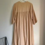 Thumbnail for Peach-beige button-front dress Zara