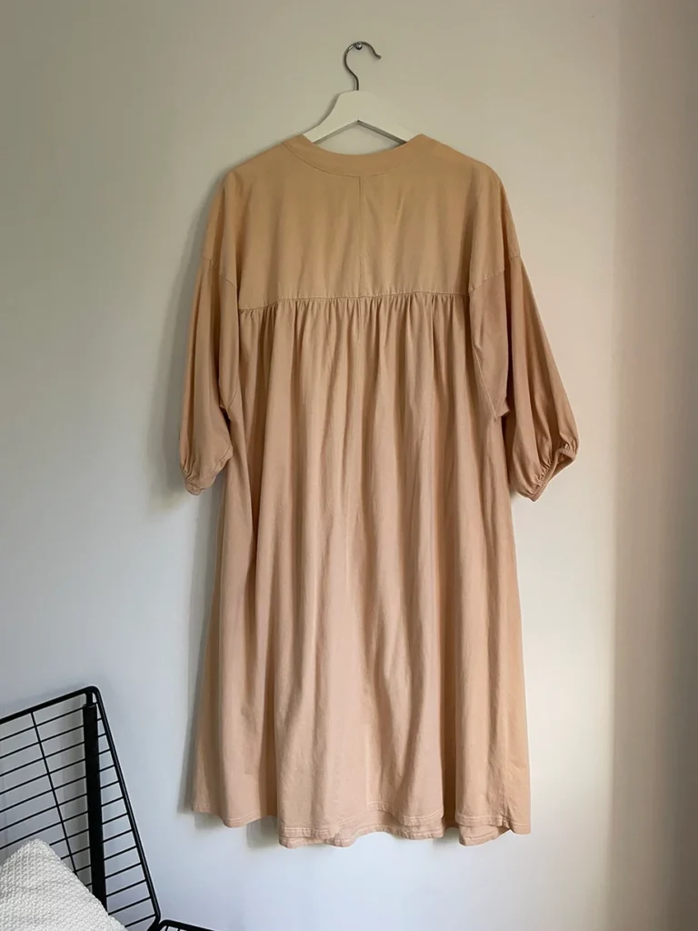 Image for Peach-beige button-front dress Zara