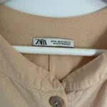 Thumbnail for Peach-beige button-front dress Zara