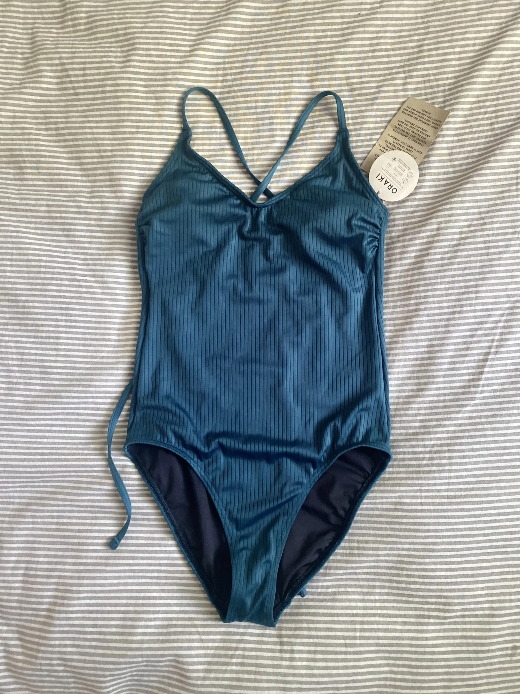 Maillot sarcelle côtelé Oraki seconde main
